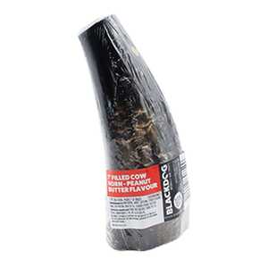 Blackdog 520g 7" Peanut Butter Filled Cow Horn Dog Treats | B140A