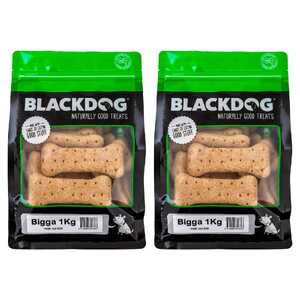 Blackdog 2 Pack 1kg Bigga Biscuit Low Fat Dog Biscuits | B620