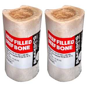 Blackdog 2 Pack 5" Filled Marrow Bone Beef Dog Treats | B112