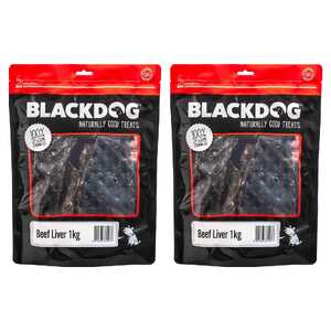 Blackdog 2 Pack 1kg Beef Liver Dog Treats | B107