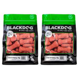 Blackdog 2 Pack 1kg Beef Liver & Kidney Dog Food Biscuits | B619