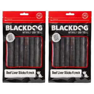 Blackdog 12 Pack Beef Liver Sticks Dog Treats | B109