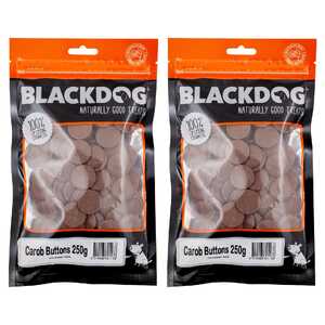 Blackdog 2 Pack 250g Carob Drops Dog Treats | B200