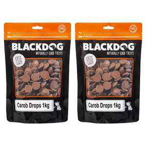 Blackdog 2 Pack 1kg Carob Drops Dog Treats | B902