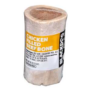 Blackdog 5" Chicken Filled Marrow Beef Bone Dog Treat | B111