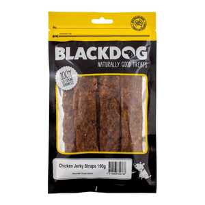 Blackdog 150g Chicken Jerky Straps Dog Treats | B209