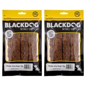Blackdog 2 Pack 150g Chicken Jerky Straps Dog Treats | B209