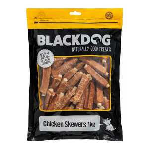Blackdog 1kg Chicken Skewers Dog Treats | B160