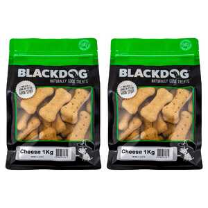 Blackdog 2 Pack 1kg Cheese Dog Food Biscuits | B616