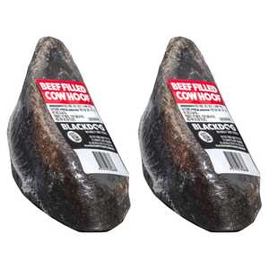 Blackdog 2 Pack Beef Filled Cow Hoof Dog Treats | B117A