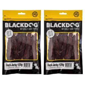 Blackdog 2 Pack 120g Duck Jerky Dog Treats | B190