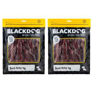 Blackdog 2 Pack 1kg Duck Jerky Dog Treats | B162