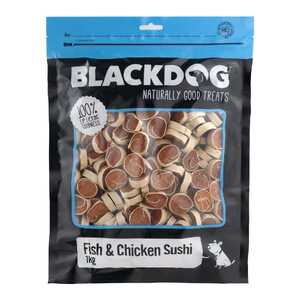 Blackdog 1kg Fish & Chicken Sushi Dog Treats | B263