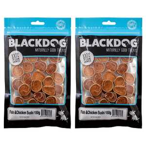 Blackdog 2 Pack 150g Fish & Chicken Sushi Dog Treats | B243