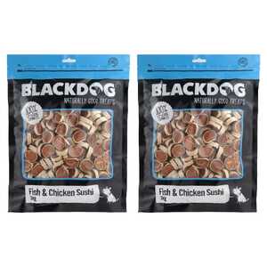 Blackdog 2 Pack 1kg Fish & Chicken Sushi Dog Treats | B263