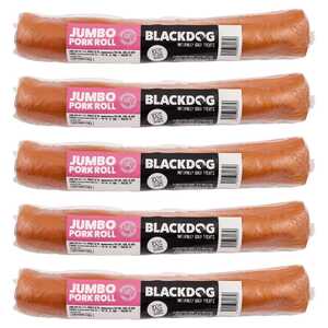 Blackdog 5 Pack Jumbo Pork Rolls Dog Treats | B135
