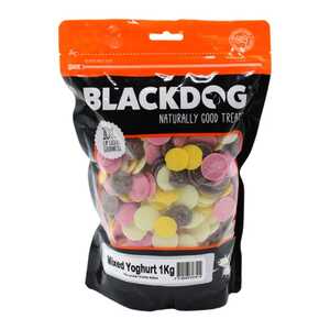 Blackdog 1kg Mixed Yoghurt Drops Dog Treats | B904