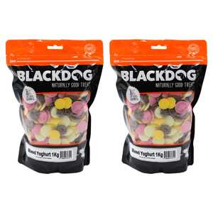Blackdog 2 Pack 1kg Mixed Yoghurt Drops Dog Treats | B904