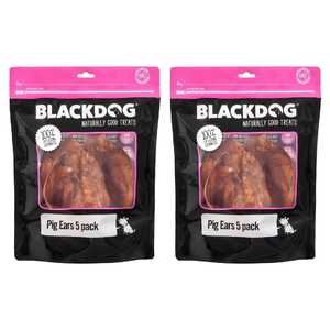 Blackdog 10 Pack Pig Ears Dog Treats | B219