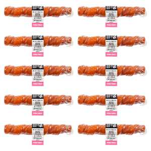 Blackdog 10 Pack Pork Twists Dog Treats | B134