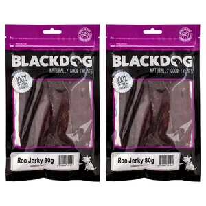 Blackdog 2 Pack 80g Roo Jerky Dog Treats | B205