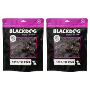 Blackdog 2 Pack 500g Roo Liver Dog Treats
