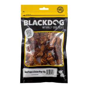 Blackdog 150g Sweet Potato & Chicken Wrap Dog Treats | B242