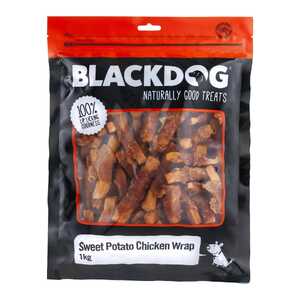 Blackdog 1kg Sweet Potato & Chicken Wrap Dog Treats | B261
