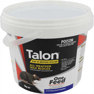Talon 1kg Wax Blocks Rat & Mouse Bait Killer