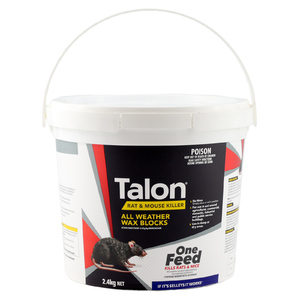 Talon 2.4kg Wax Blocks Rat & Mouse Bait Killer
