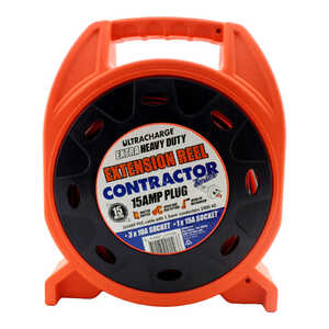 Ultracharge 15m Contractor Series 15A Extension Reel