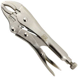 AOK by KC Tools 180mm Curved Jaw Vice Grip Locking Pliers with Wire Cutters | VGCJ07