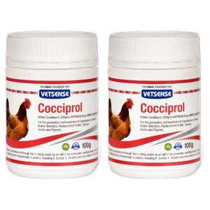 Vetsense 2 Pack 1kg Cocciprol Coccidiosis Prevention Supplement for Poultry